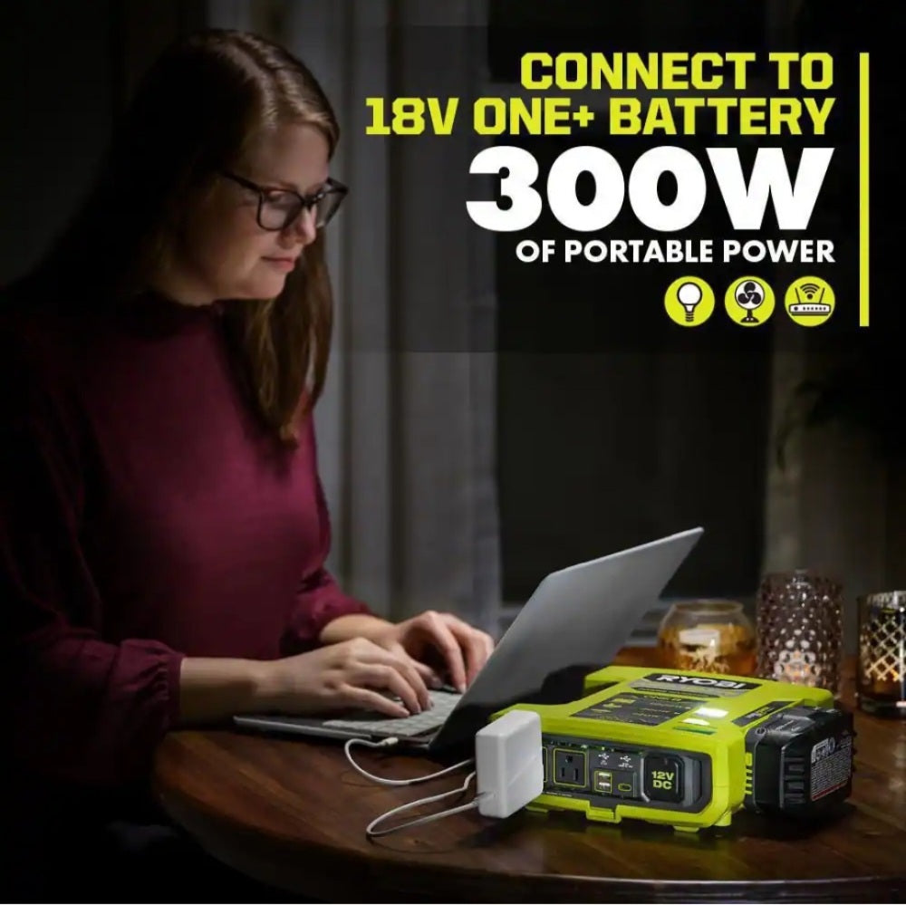 One + 18V 1000-Watt Max 12-Volt Automotive Power Inverter One + 18V 1000-Watt Max 12-Volt Automotive Power Inverter